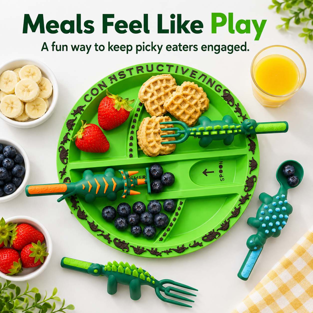 Claritypress™ Picky-Eater Dino Set